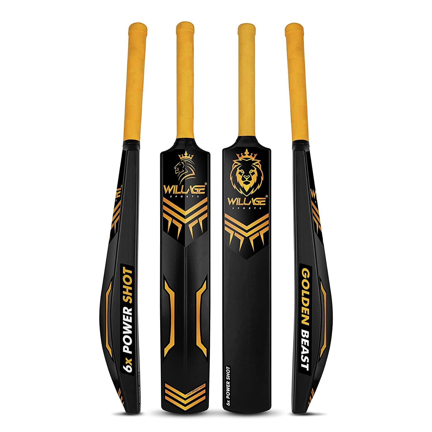 Willage Plastic Bat, Plastic Cricket bat Hard Plastic, Plastic Bat for Tennis and Wind Ball, Cricket bat Size 6