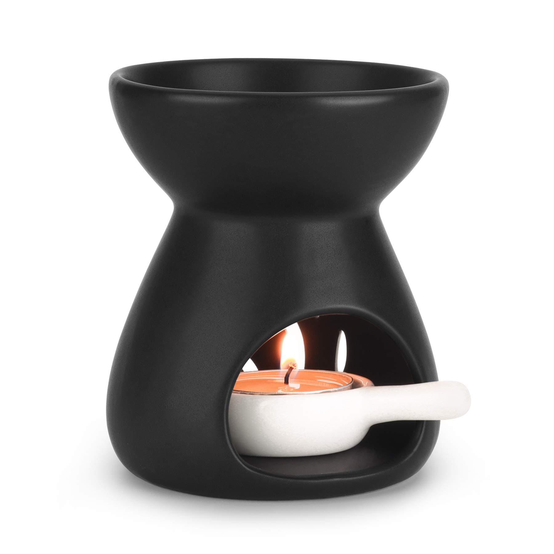 ComSaf Aroma Pot Ceramic Aroma Furnace Aroma Burner Aroma Diffuser Black