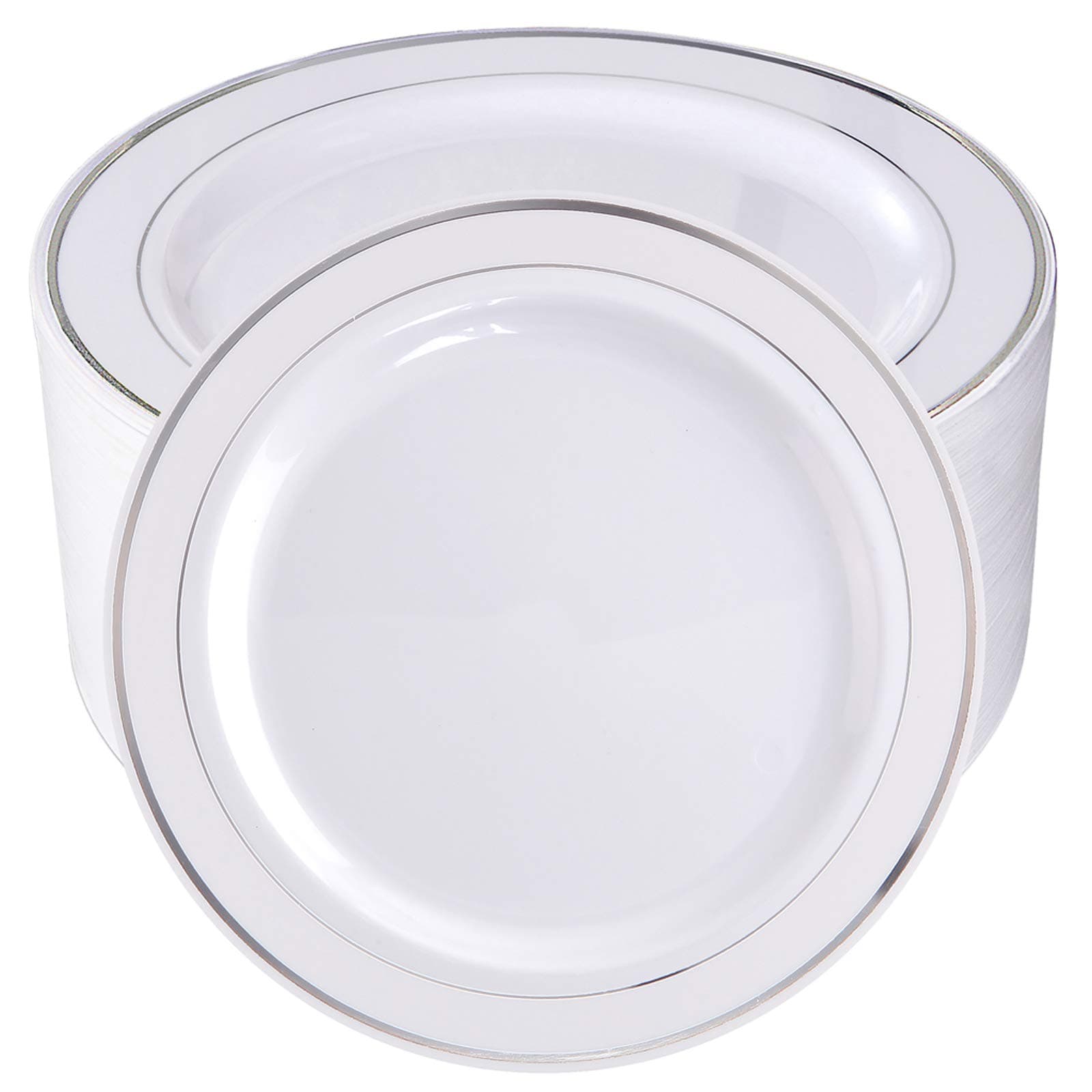 silver dinner plates