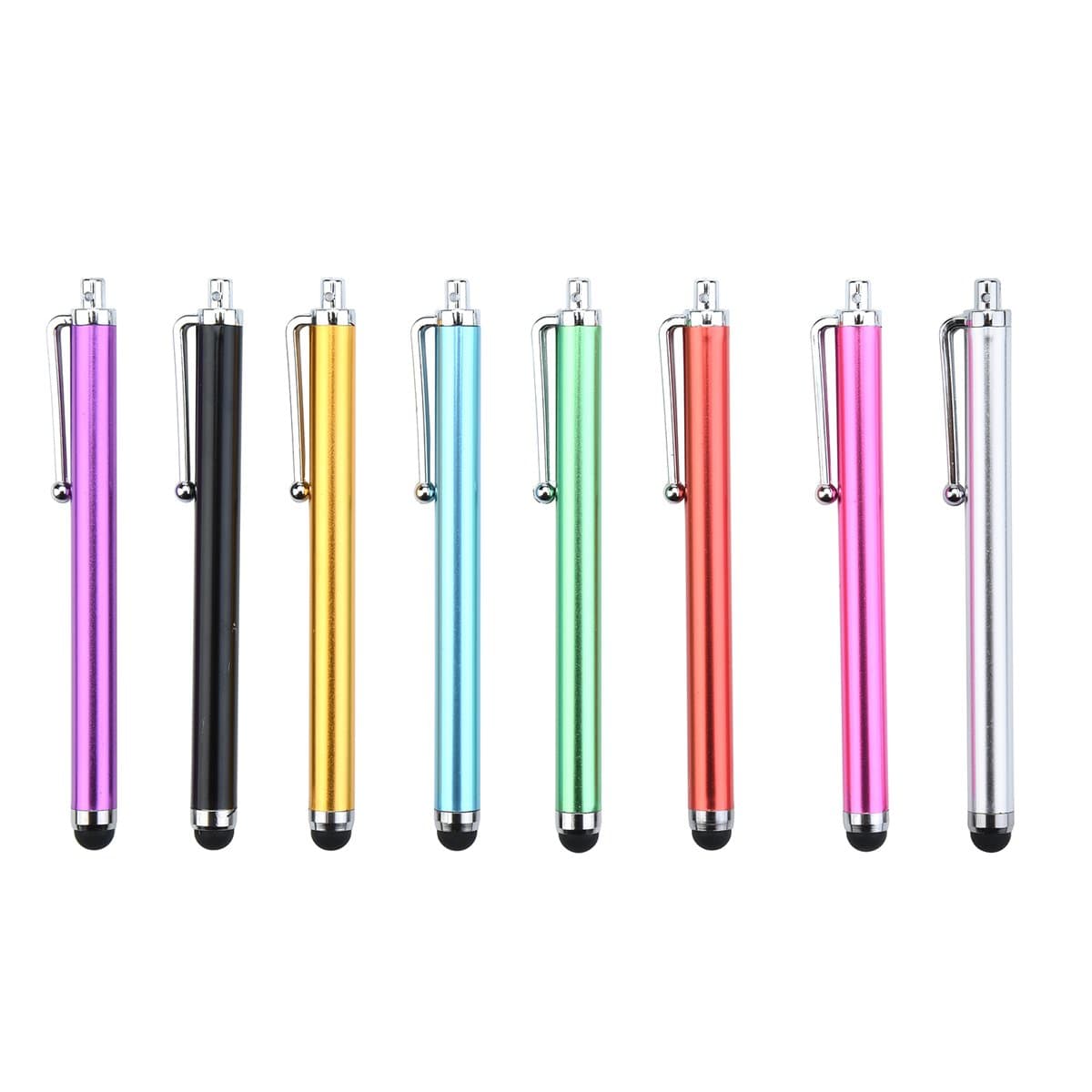 King of Flash Stylus Pen [8 Pack] Universal Capacitive Touch Screen Pens Compatible with iPhone, iPad Mini, iPad Pro, iPad Air, Smartphones, Tablets, Samsung Galaxy Multiple Colors