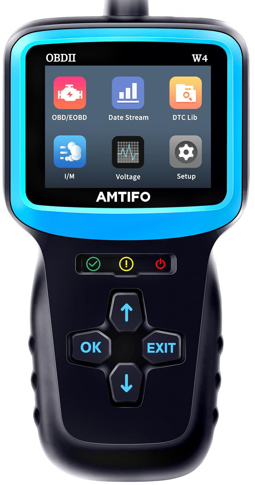 AMTIFO OBD2 Scanners Check Car Engine Code Reader Fault Scanner Automotive Auto CAN Diagnostic Scan r Tools Kit for All OBD II Protocol Cars Since 1996 - W4