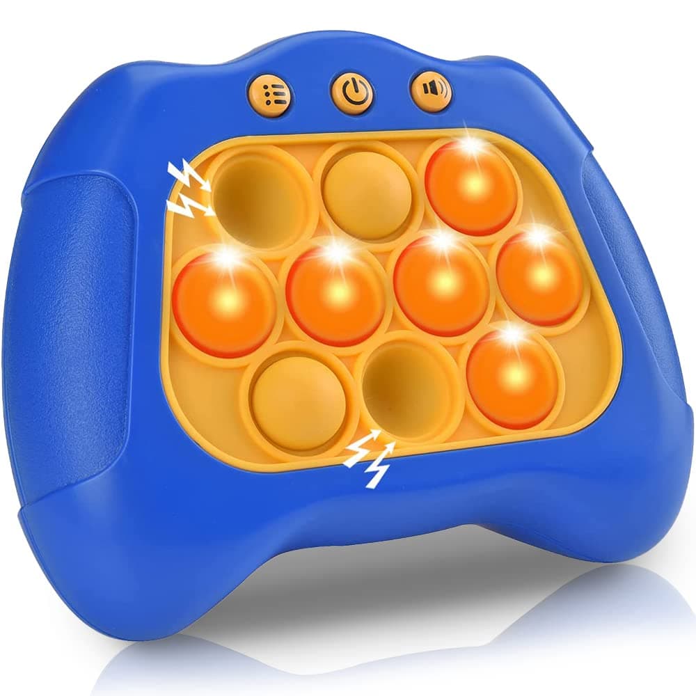 Pop Fidget Games for Kids, Electronic Pop Bubble Fidget Light-up Game, Toy for 3+ Year Boys, Birthday Gifts for Toddler Kids Boys and Girl Age 3 4 5 6 7 8 9 10+ Year Old (Blue)