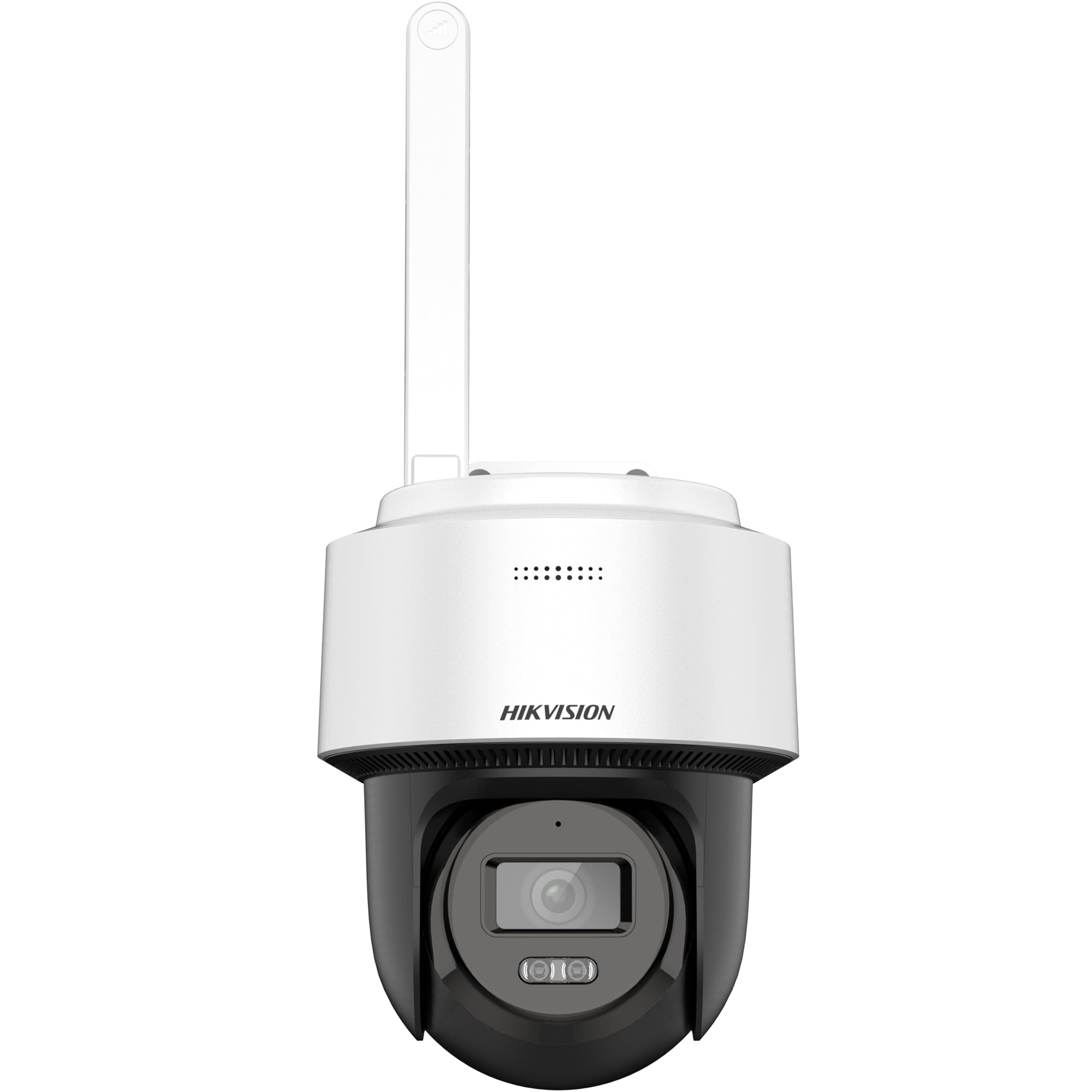 HIKVISION 4 MP Smart WiFi Hybrid Light Mini PT Camera|Human and Vehicle Detection|Support 4G LTE(Nano SIM)|TwoWay Audio|Storage Upto 512 GB (SD Card Slot)|WeatherResistant|S-2DE2C400MWG-4G |White