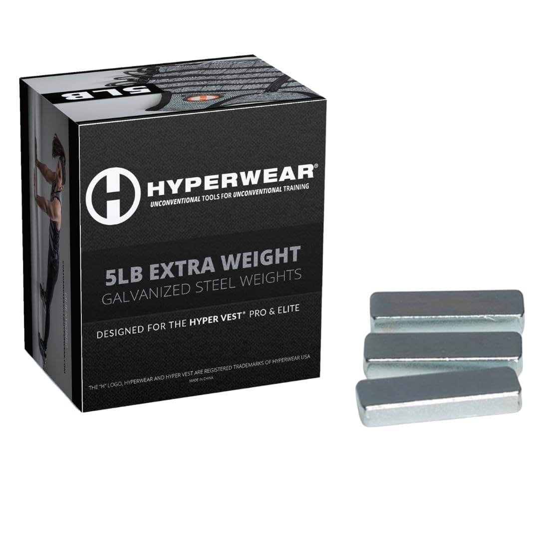 Hyperwear Hyper Vest Weighted Vests for PRO or ELITE - Set of 35 2.3 oz 1/4 in thin weight vest plates (5lbs Total)