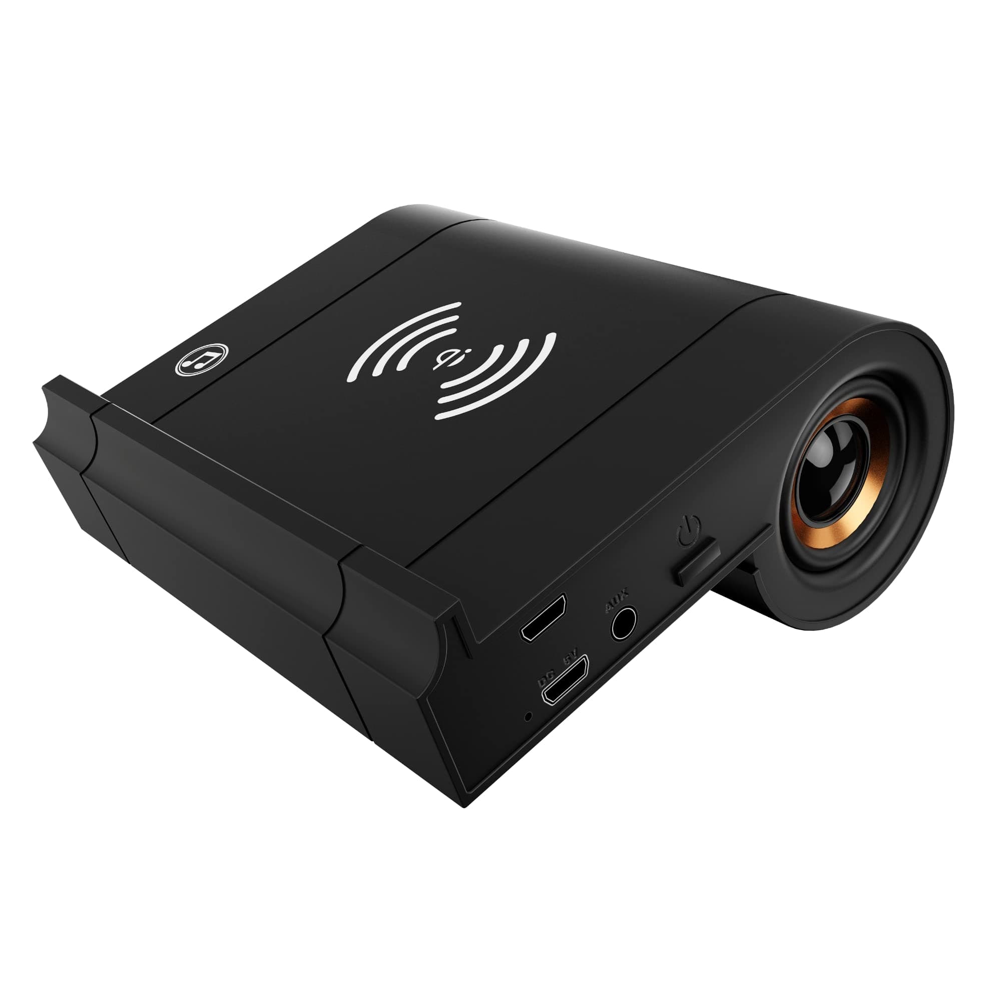 Easy Touch Wireless Speaker - Portable, Rechargeable Phone Speaker - Auto-Connects - Wireless Charger - Works with iPhone & Android - Magnetic Field Induction - Up to 20 Hours Battery Life - No Wires