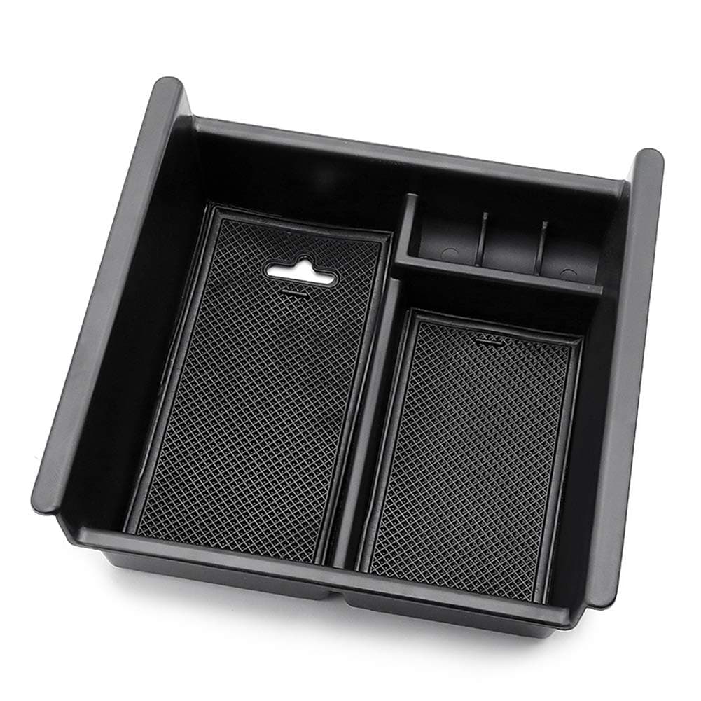 Compatible For Toyota 4Runner （2010-2019）Center Console Organizer Insert ABS Black Materials Tray Armrest Box Secondary Storage Tray