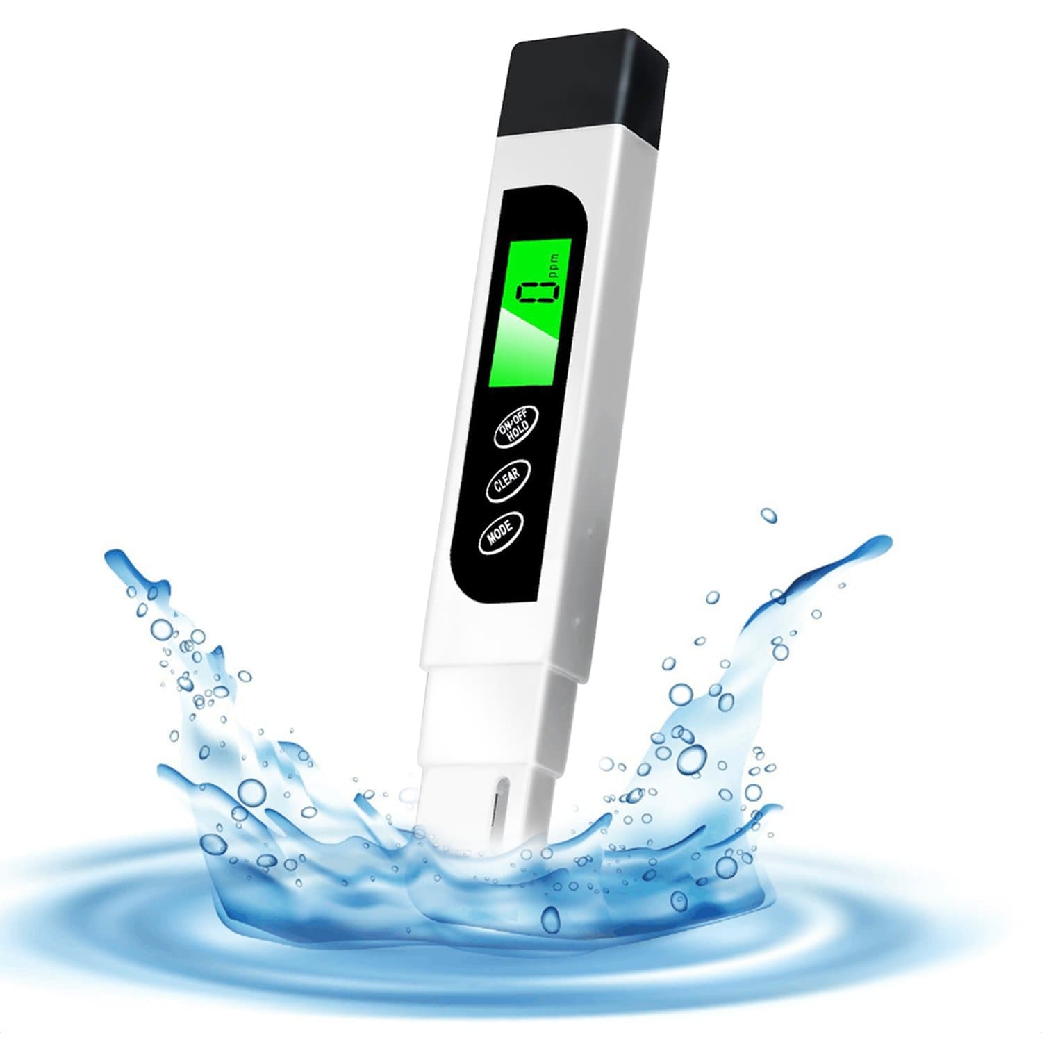 Digital Water Quality Tester, 3 IN 1 TDS Meter, EC Meter and Temperature Meter, Measuring Range 0-9999ppm, Ideal Water Tester for Drinking Water, Aquariums, etc