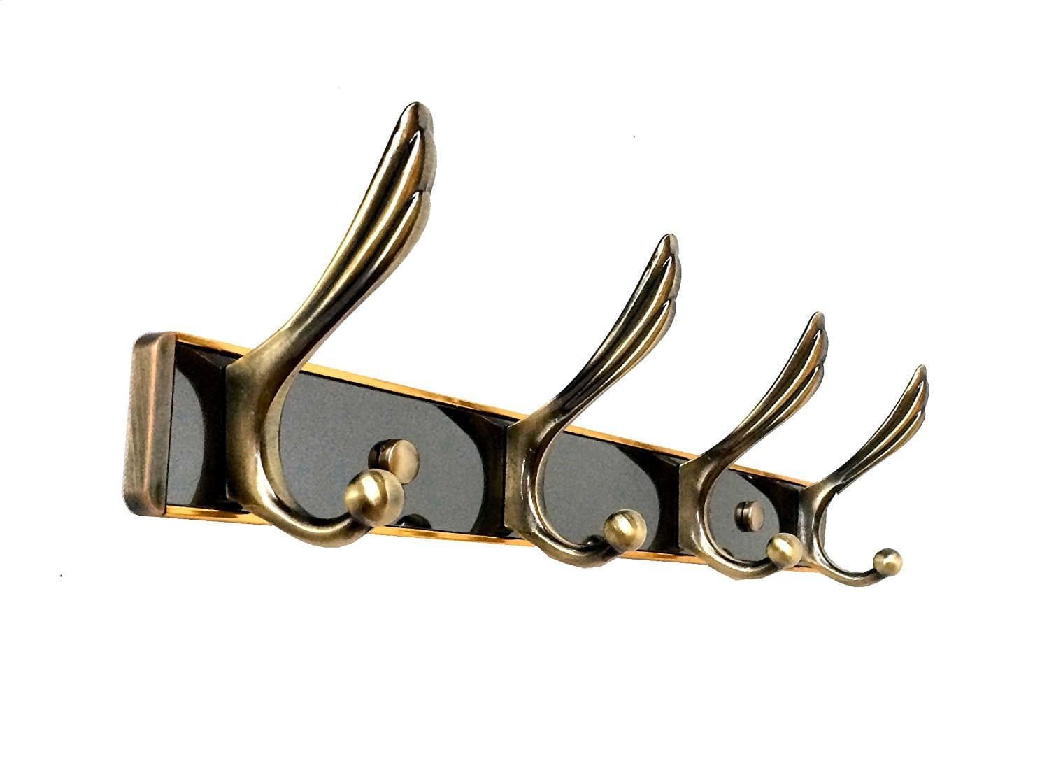 Covington Avenue Home Art Deco Style 4-Hook Wall Mounted Towel/Bathrobe Hooks