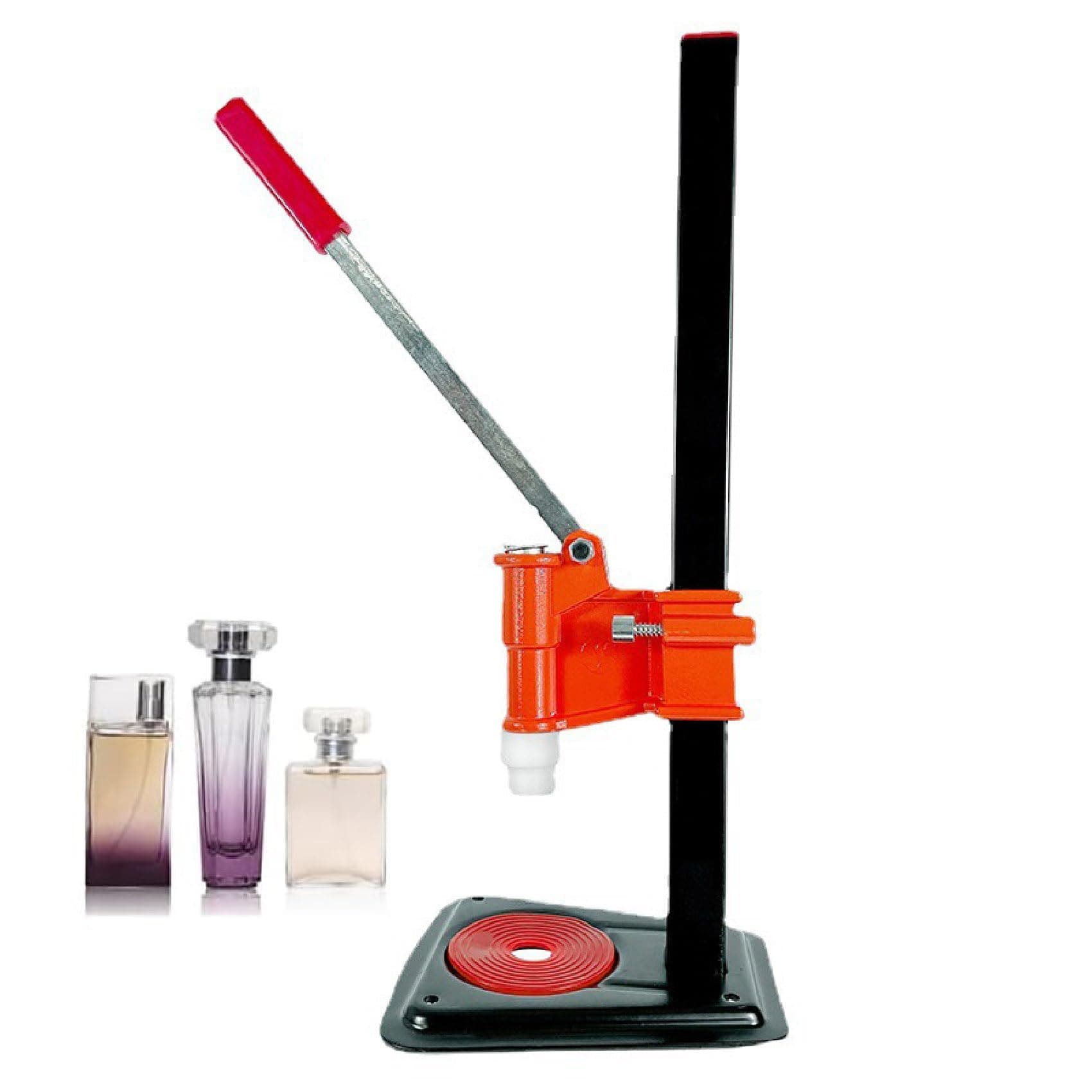 ADORZ Manual Perfume Capper, Height Adjustable Bottle Crimping Machine, 13-15MM Long Handle Stainless Press Capping Machine, Professional Bottling Machine for Perfume/Essential Oil