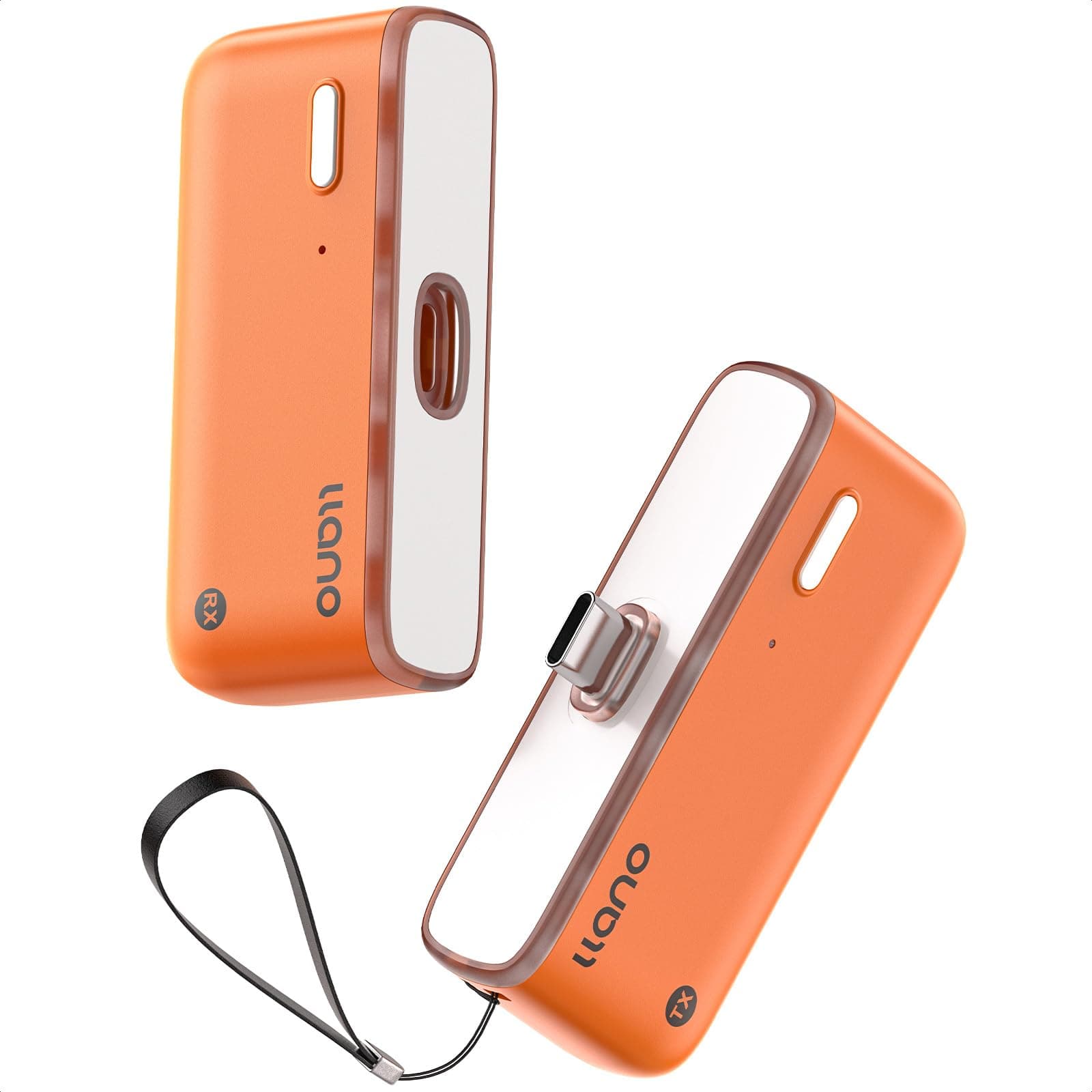 S850 Upgraded Type-C Wireless HDMI Transmitter and Receiver, 50M, Ultra 4K Decode Input 1080P@60Hz Output, Plug&Play 5G+2.4G and Audio for Phone/Tablet/Laptop/PC to Monitor/Projector/TV (Orange)