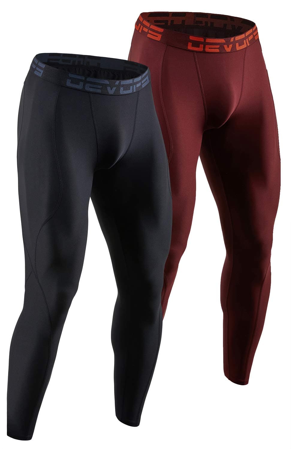 2 or 3 Pack Men's Compression Pants Athletic Leggings with Pocket/Non-Pocket