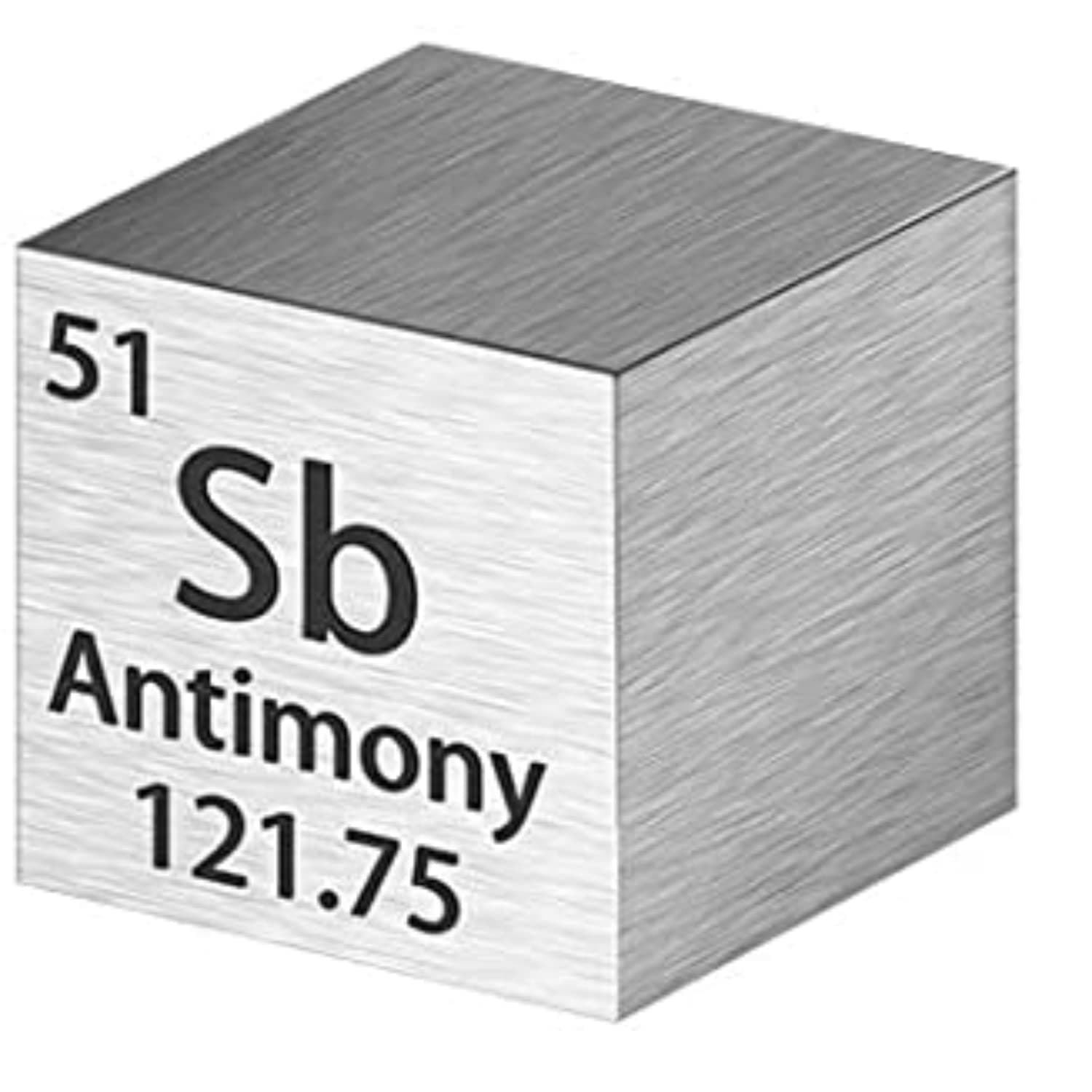 Cube Density Cubes High Density Element for Element Collections Lab Experiment Material Heavy Small Objects Experience(1 Inch,Antimony)