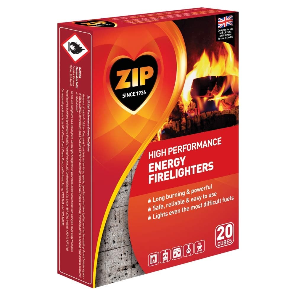 ZipHigh Performance Energy Firelighters, Pack of 20