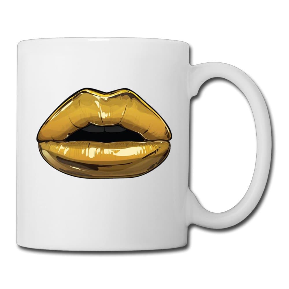 ANAN Yellow Lips Coffee Mugs & Mugs