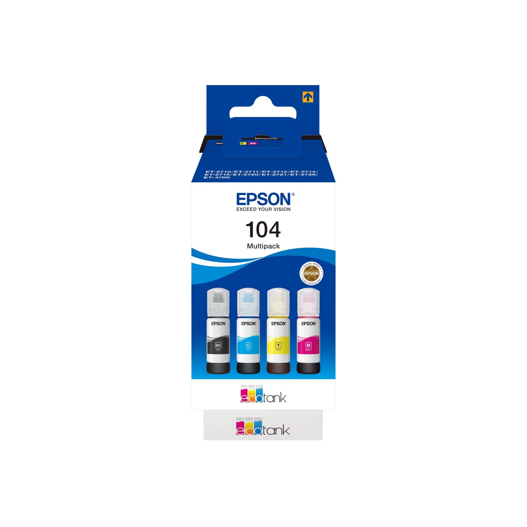 104 EcoTank 4-colour Multipack (260 ml)