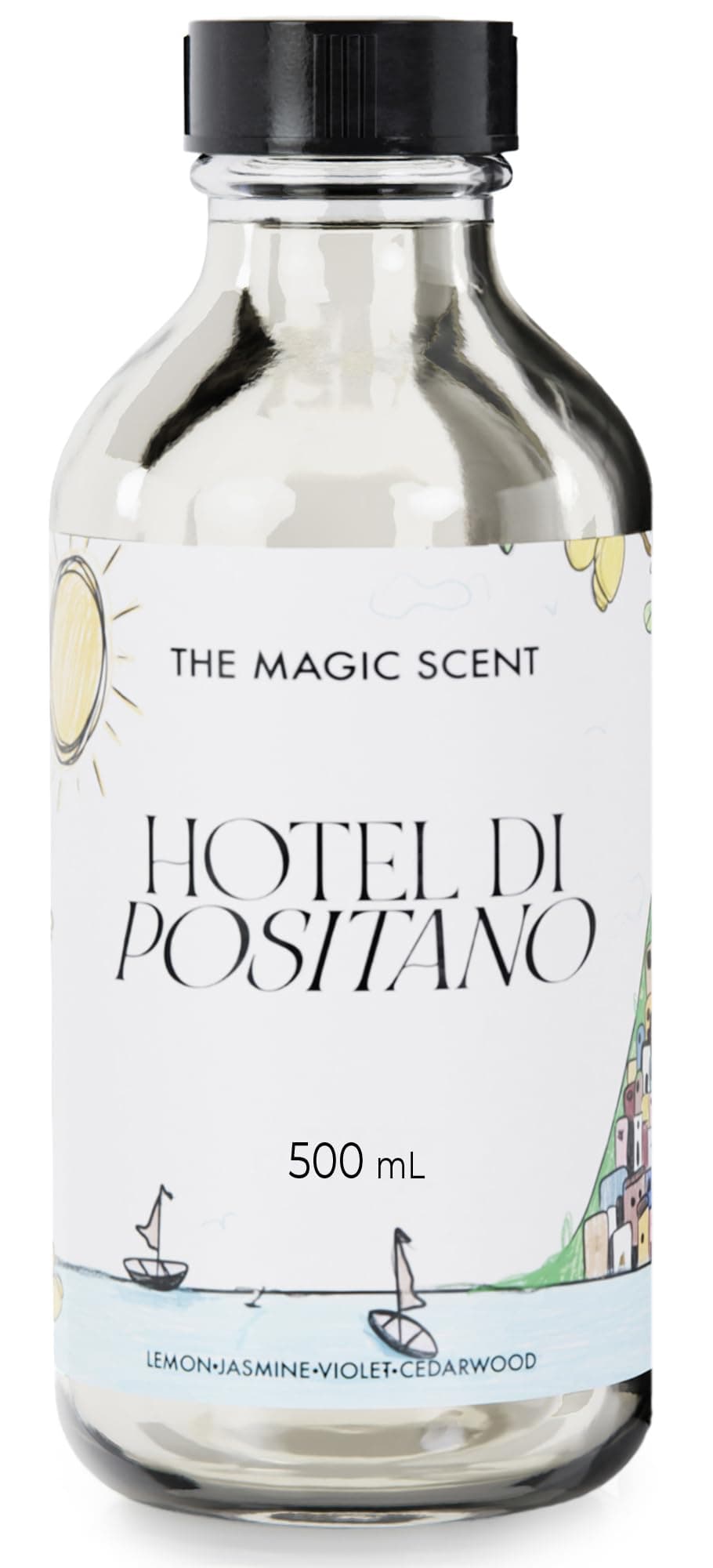 The Magic Scent "Hotel Di Positano" Hotel Scent Diffuser Oil - Cold-Air & Ultrasonic Fragrance Oil for Diffuser Inspired by Amalfi Coast, Italy - Essential Oils for Diffusers Aromatherapy (500 ml)