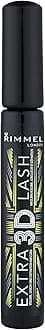 Rimmel Extra 3D Lash Volumising Mascara, 8 ml (Pack of 1), Black