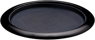 Service IdeasService Ideas TR119RIBX Tray with Removable Insert, 9" Round, Stainless Steel, Black Onyx