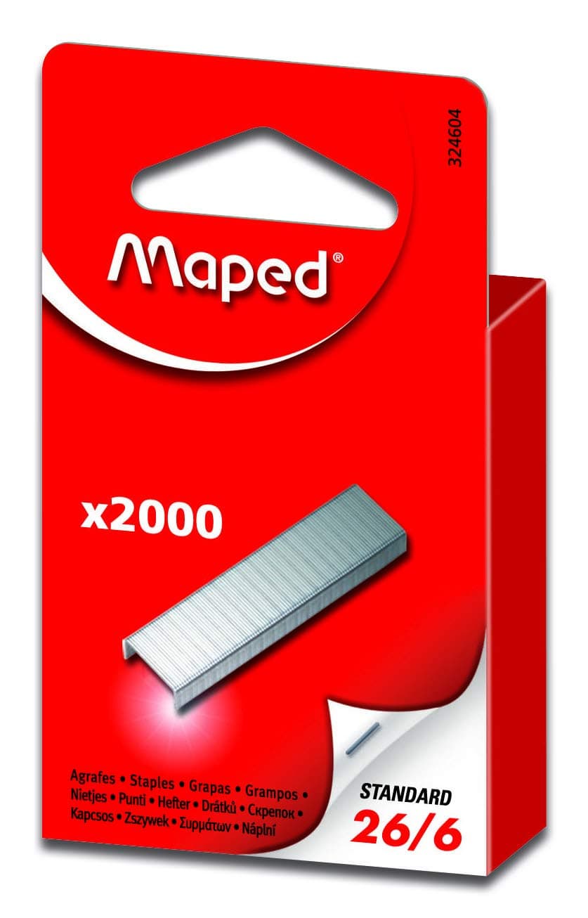 Staples - Size 26/6 (Pack of 2000)