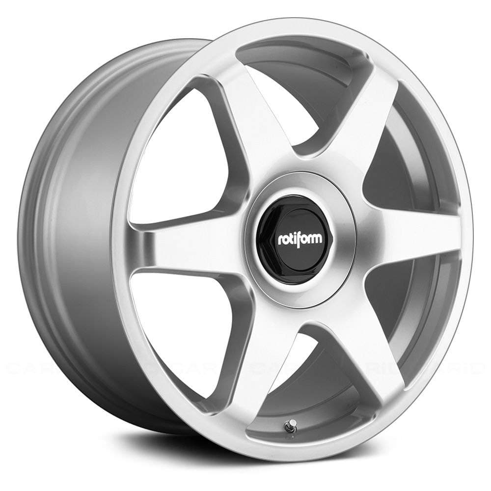 Rotiform SIX Silver Wheel with Painted Finish (18 x 8.5 inches /5 x 100 mm, 35 mm Offset)
