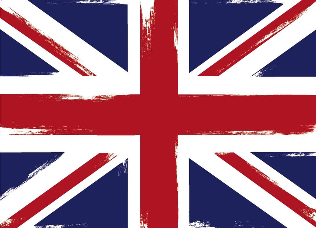 British Flag Union Jack Wall Decal Repositionable Fabric Matte Wall Sticker