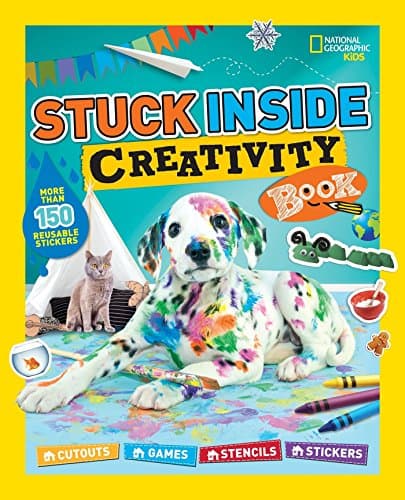 Stuck Inside Creativity Book: Cutouts, Games, Stencils, Stickers Paperback – October 11, 2016