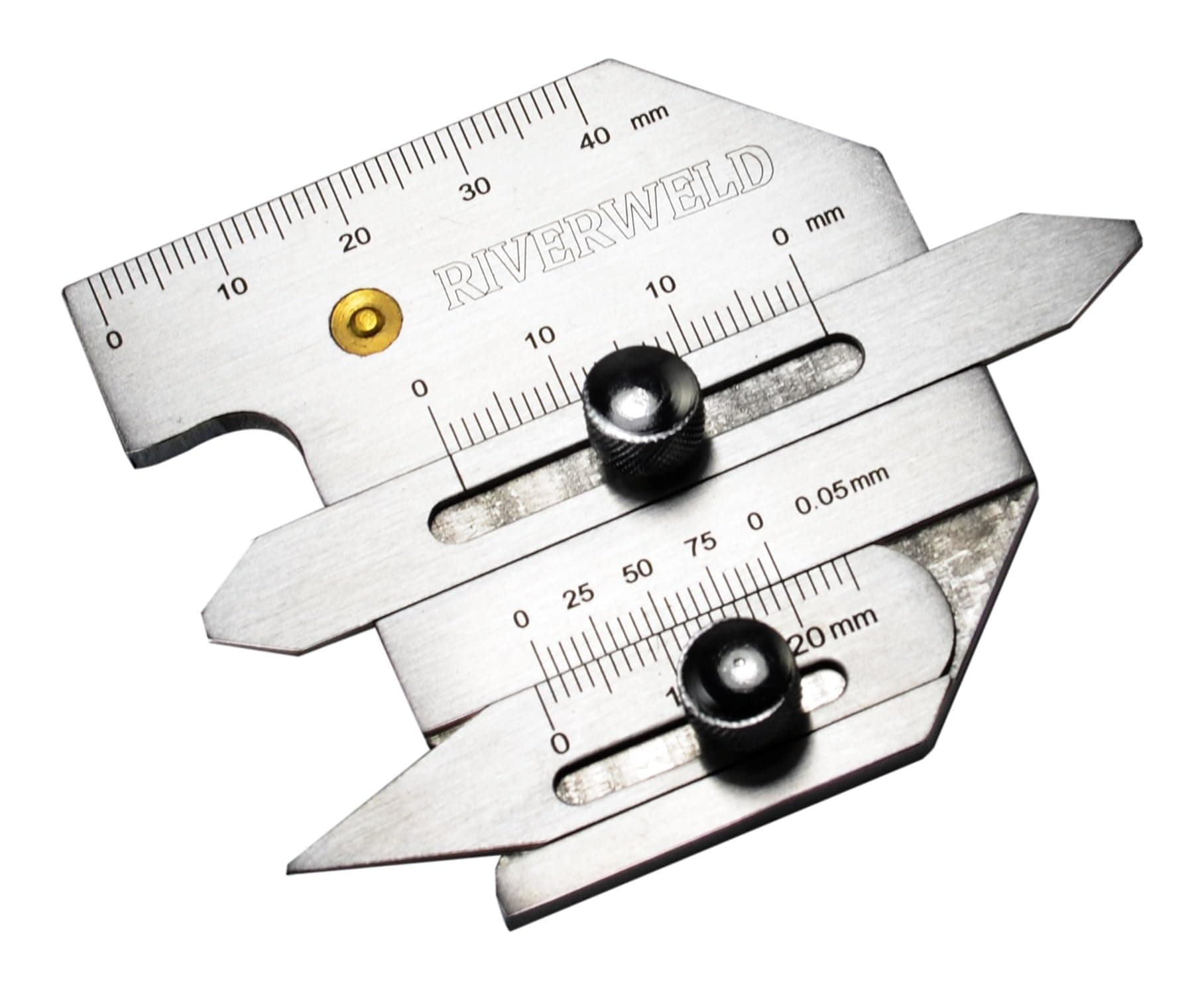 HJC40 Multi-Function Welding Gauge Inspection Checks Weldment Thickness Weld Bead Height Welding Seam Gap Weldment Gap Groove Angle Marks Metric