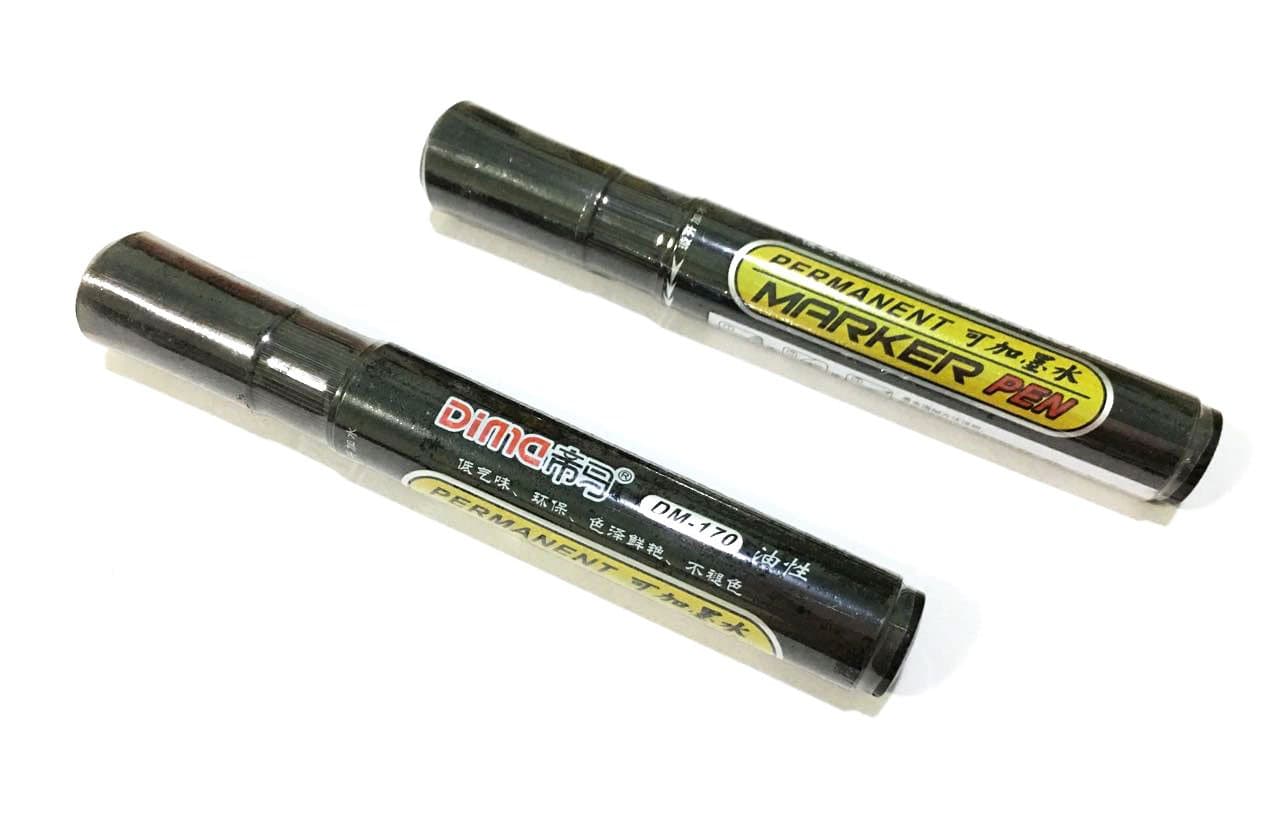 DiMa Permanent Marker,DM-170,School Supplies Refillable Permanent Marker,Office Supplies Marker,Black,10 Pcs