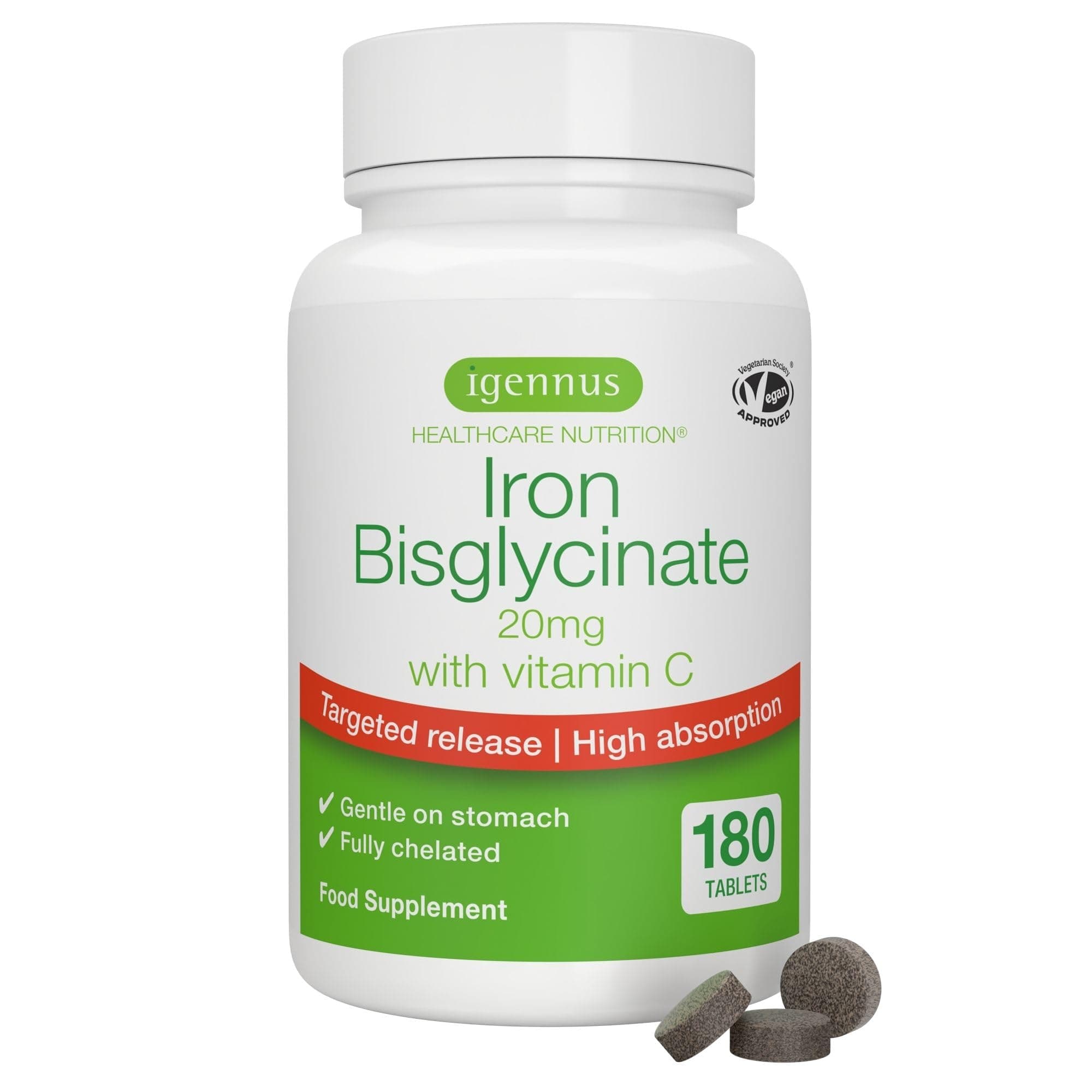 High Absorption Iron Bisglycinate 20mg