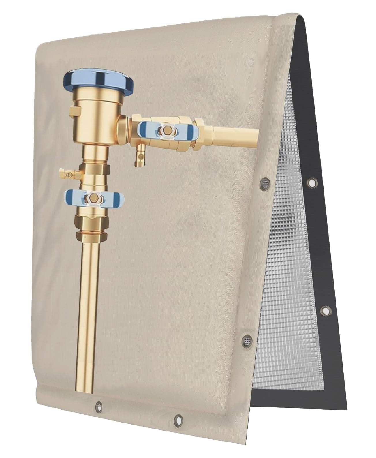 Backflow Preventer Insulation Cover,Pipe Insulation,Outdoor Pipe Covers for Winter Freeze Protection,Outdoor Faucet Covers for Winter Freeze Protection,Insulated Pipe Covers for Outside (14w*12h)