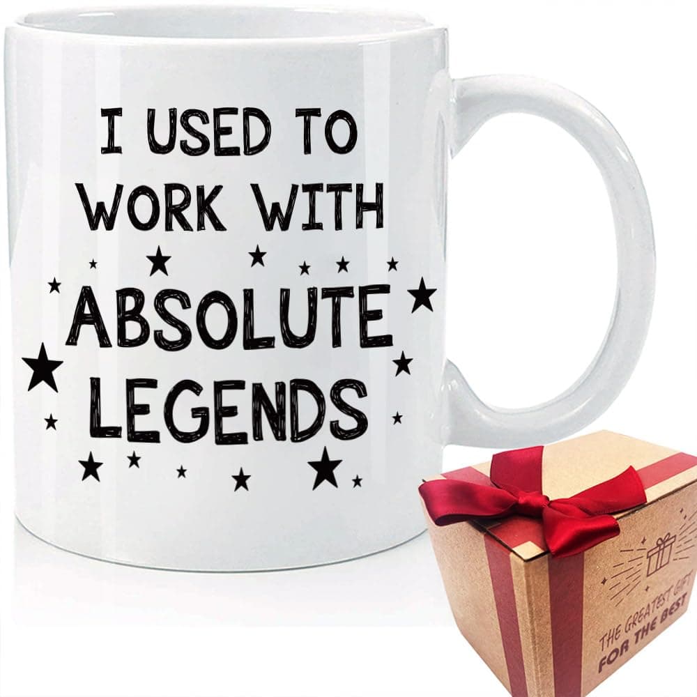 Office Retired Mug, I Used To Work With Absolute Legend, Funny Work Gift for Coworker Friend Boss Colleagues Men, New Job Workplace Mug, Generic Coworker Leaving Gift, Coworker Retirement Mug-56