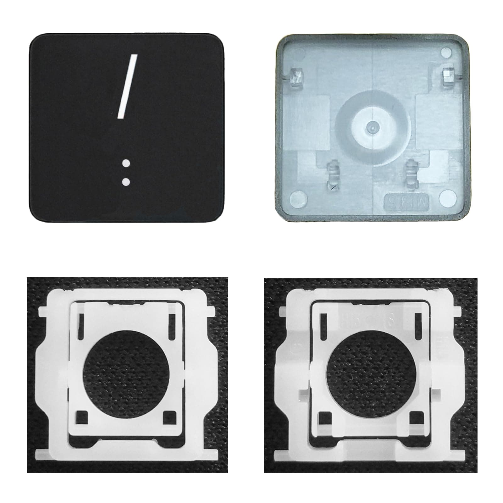 Individual Key Cap with Hinge Replacement for MacBook Pro (M1 M2) A2141 A2251 A2289 A2338 A2442 A2485,Replace for MacBook Air A2179 A2337 A2681 Keyboard Keycap (" / : " Key)