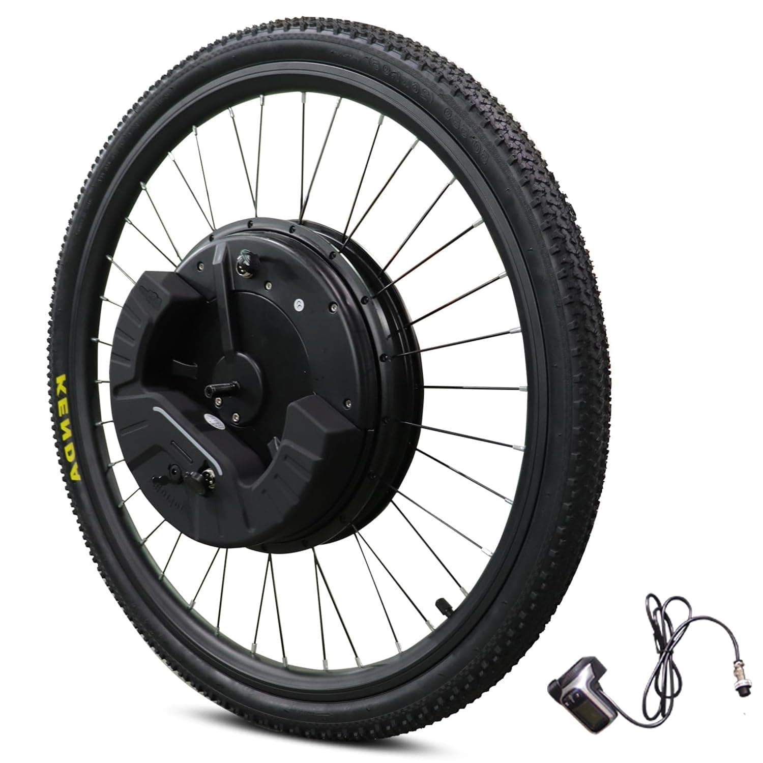 IMORTOR 3 Ebike Conversion Kit with Battery, 350W Motor Power, 26" Front Motor Wheel with Tire, Complete Electric Bike Conversion Kit, 25 MPH Speed & 32 Miles Long Range, LCD Connection Version