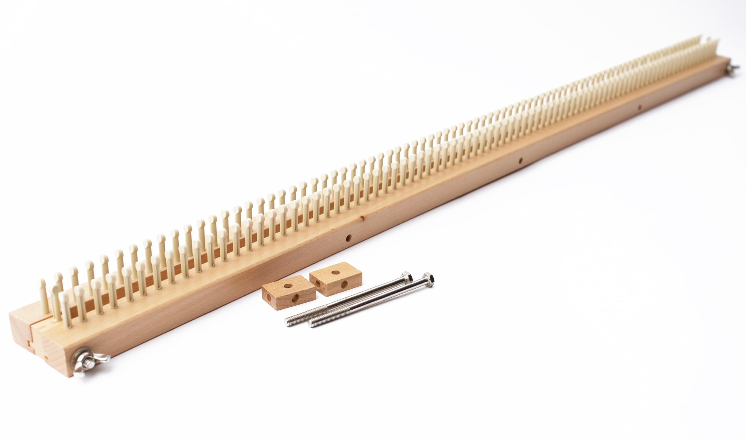 Authentic Knitting Board Chunky Blanket Loom – 38" Extra Long Knitting Loom for Blankets, Afghans & Throws | Chunky Yarn Knitting Board | Beginner Loom Knitting for Chunky Blankets