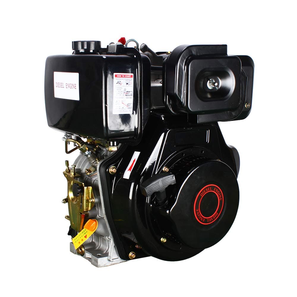 186F 9HP Diesel Engine 4 Stroke Single Cylinder 406CC Forced Air Cooling Diesel Engine for Agricultural Machinery
