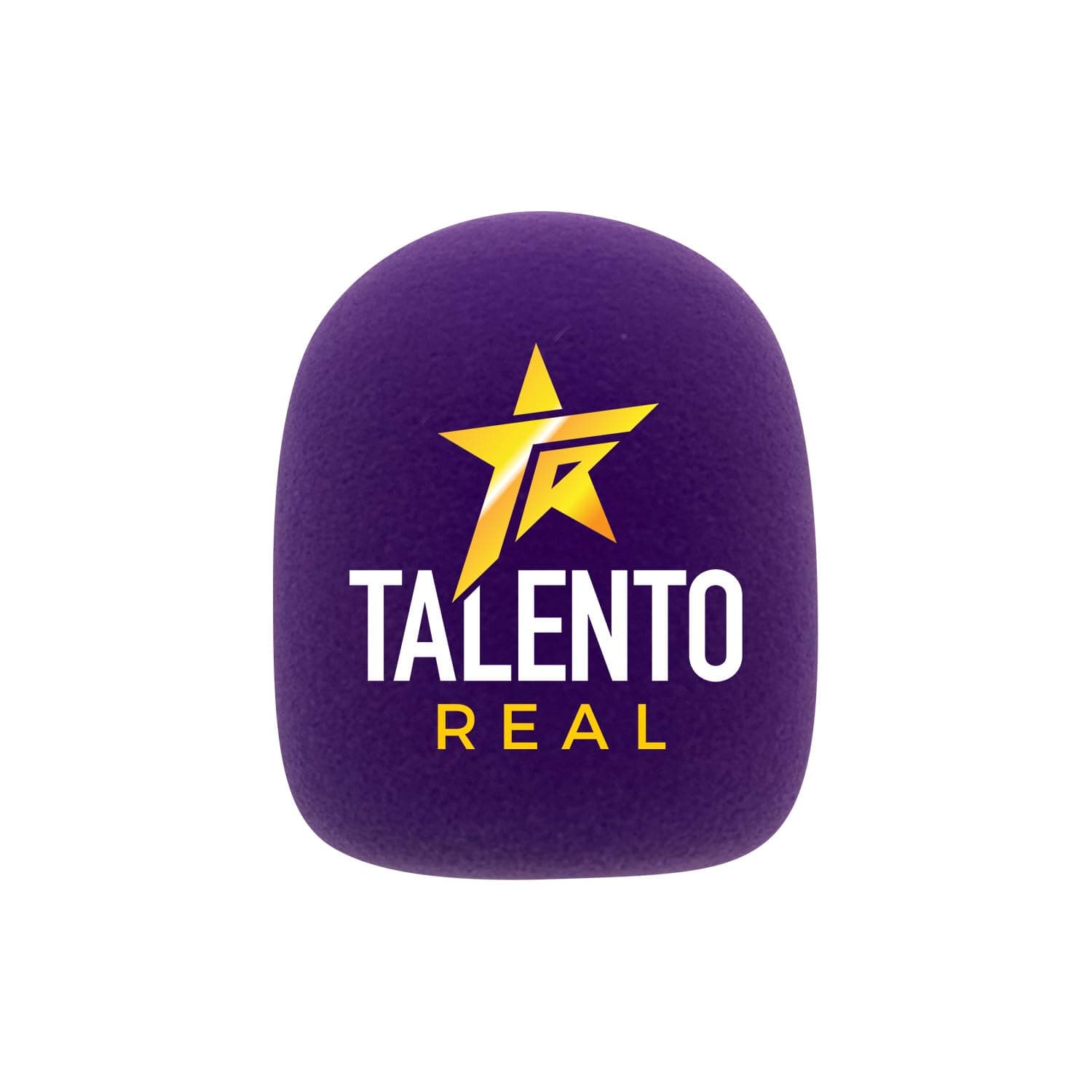 Customized Flocking Microphone Sponge Printing Logo Covers Mic Windscreen Foam Windshield For RODE Wireless GO II (Purple)