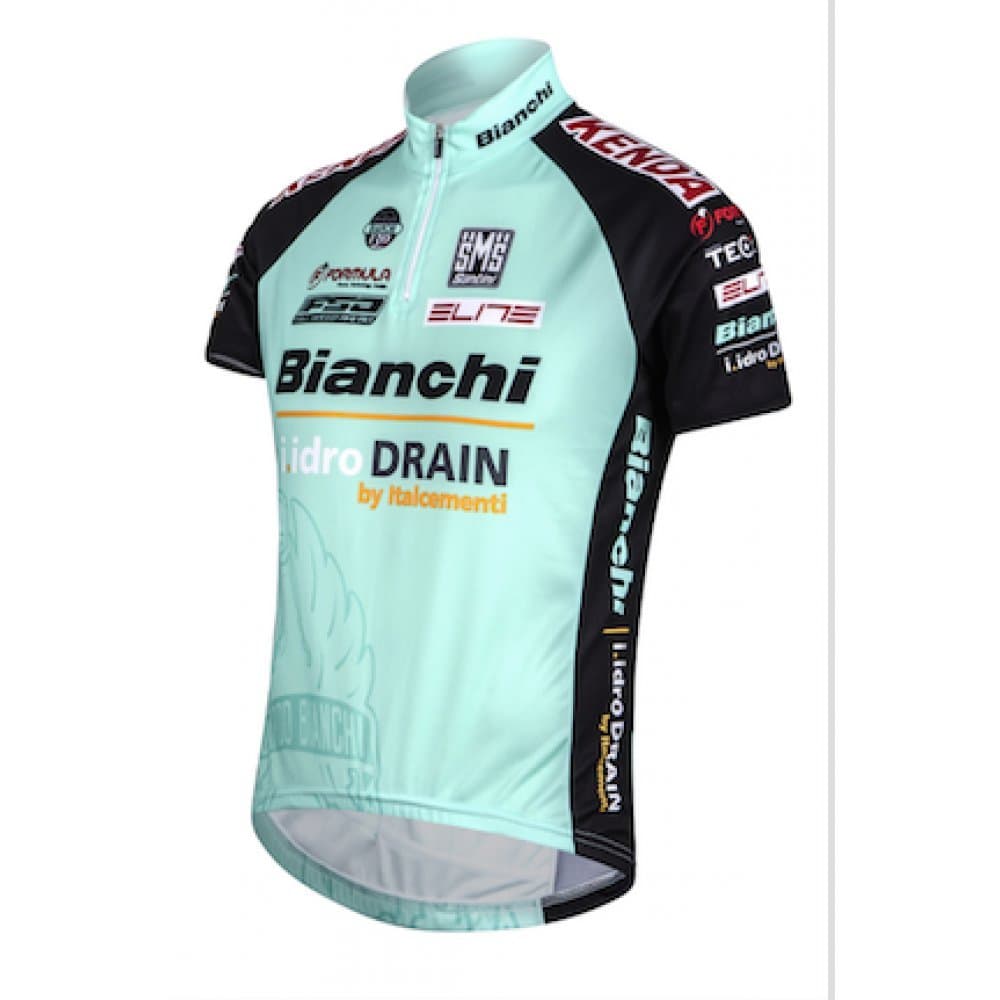 Santini Replica TX Active Bianchi Short Sleeve Jersey