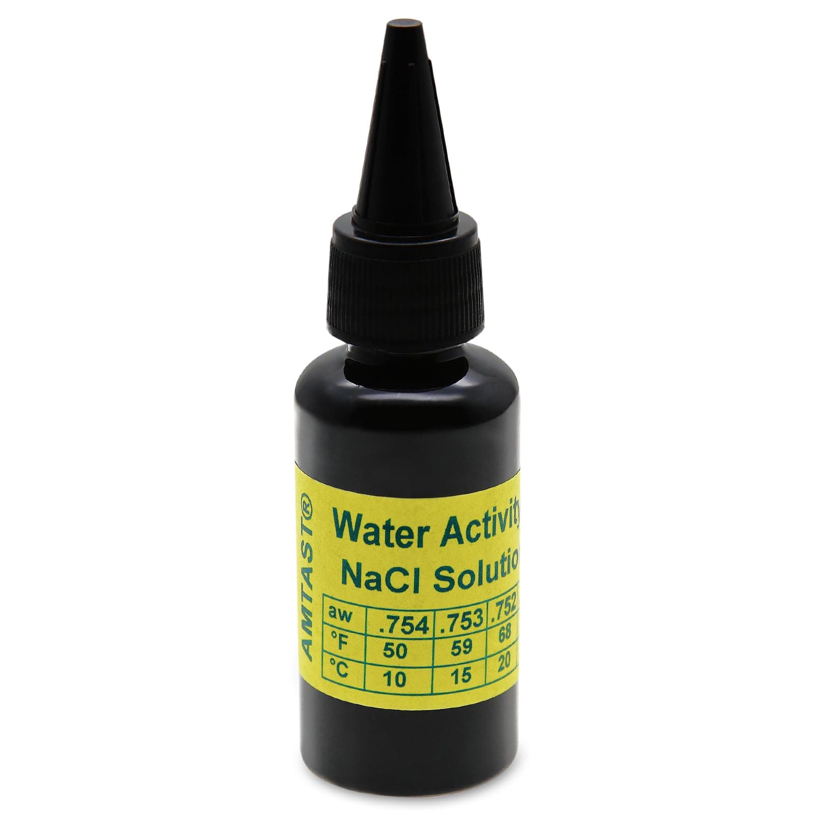 0.75AW Standard Water Activity NaCl Solution Used for Water Activity Meter Calibration 30ML Water Activity Standard Solution with 25°C (77°F) Standard AW Value (Model WA-60AC)
