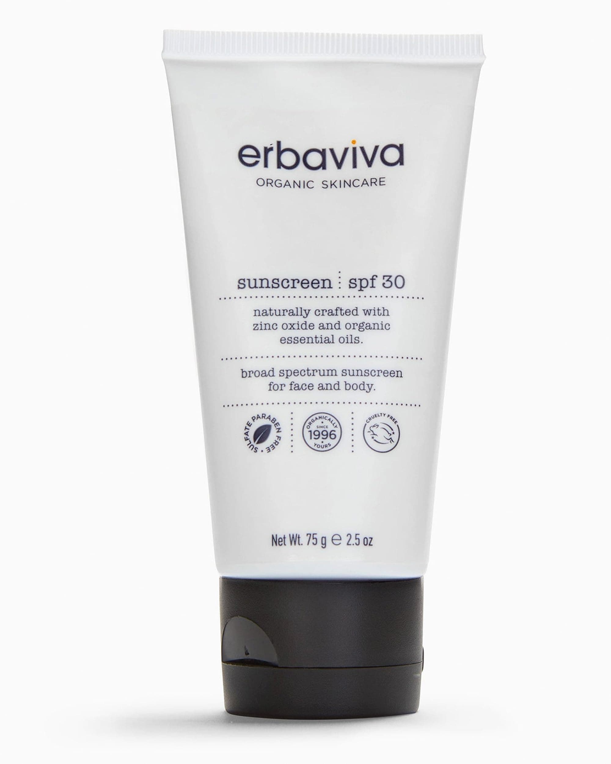 - Sunscreen SPF 30, 2.5 oz
