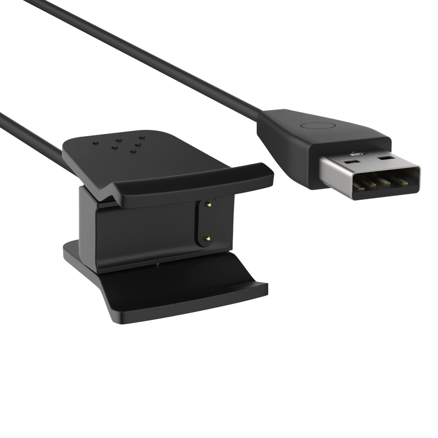 Charger with Reset Button Compatible with Fitbit Alta HR, Replacement Charger Cradle Dock with 55cm/21.65" USB Charging Cable, not for Fitbit Alta, Black