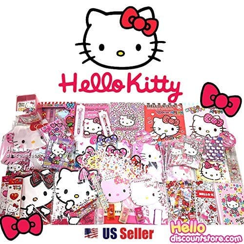 [GIFT WRAP] Sanrio Hello Kitty Assorted School Supply Stationary Set (12pcs)
