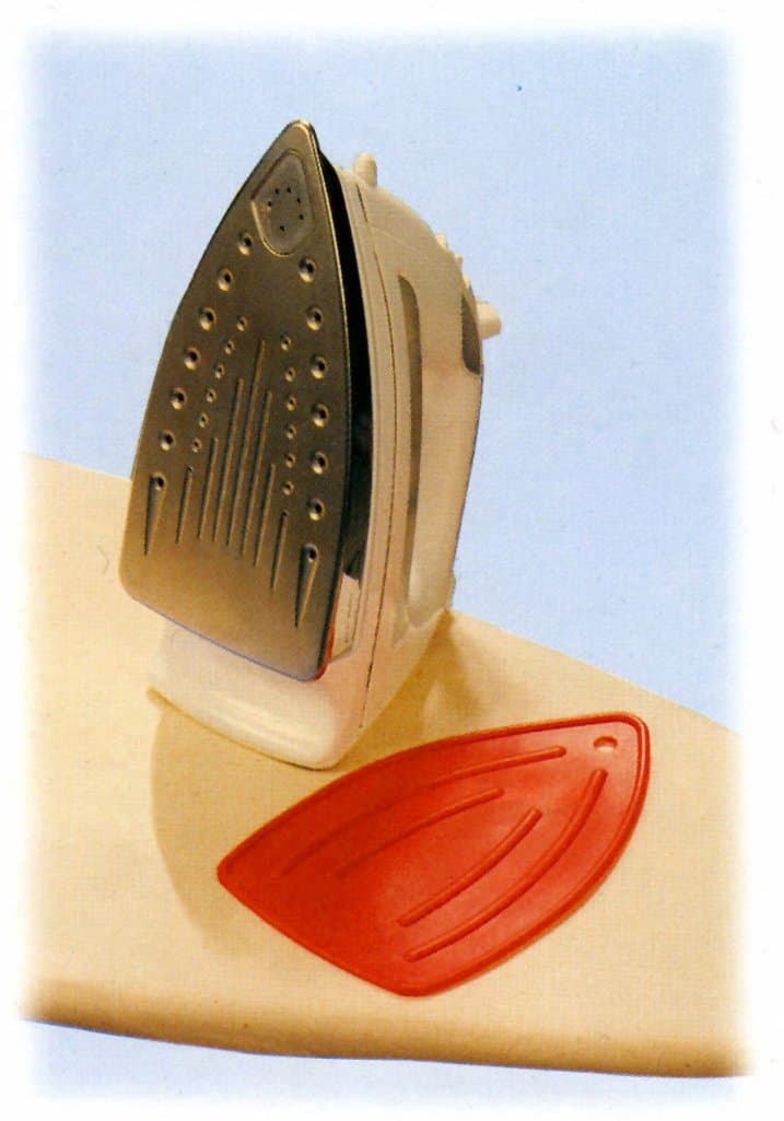 Red Silicone Iron Rest - Prevents Burns and Scorches