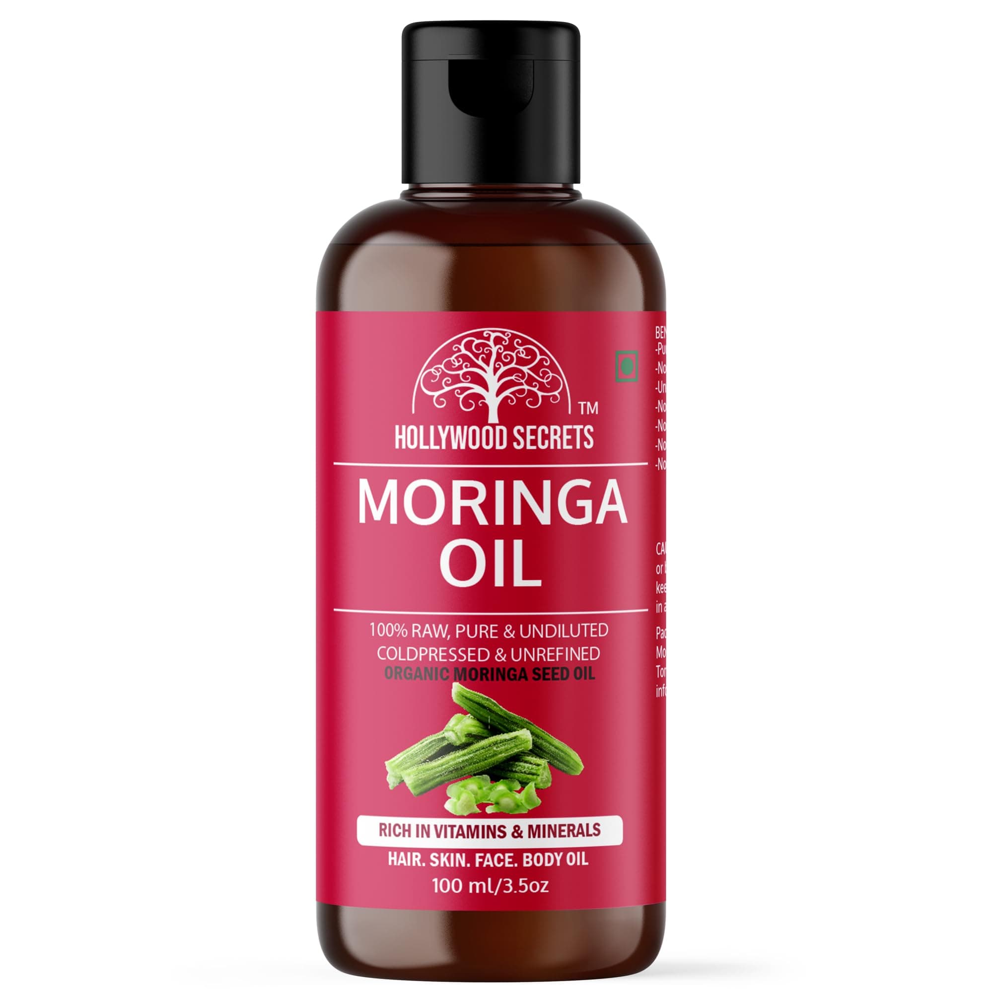 Pure Moringa Seed Oil Pure Cold Pressed 100ml