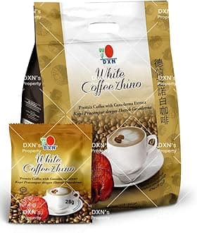 LIMITEDBONUSDEAL DXN White Coffee Zhino 12 Sachets (1 Pack)