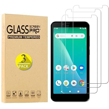 [3 Pack] Unimax UMX U696CL Tempered Glass Screen Protector, Case Friendly 9H Hardness HD Clear [Anti-Scratch] [Bubble Free] Tempered Glass Film for Unimax UMX U696CL Assurancewireless
