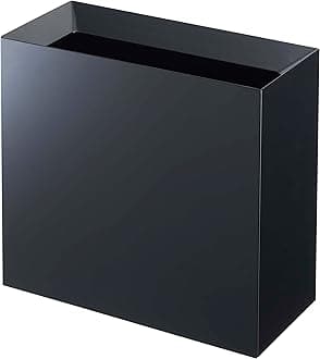 Home Trash Can-Modern Garbage Waste Basket with Handle for Kitchen Bedroom Bathroom Office | Plastic, Tall, Black