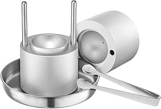 VEVOR Ice Press Ice Ball Maker Set 53 mm Ice Ball Made of Aviation Aluminium with Tongs & Drip Tray, Ice Block Mould Ice Ball Maker for Whisky Cocktail Bourbon Scotch at Parties & Holidays