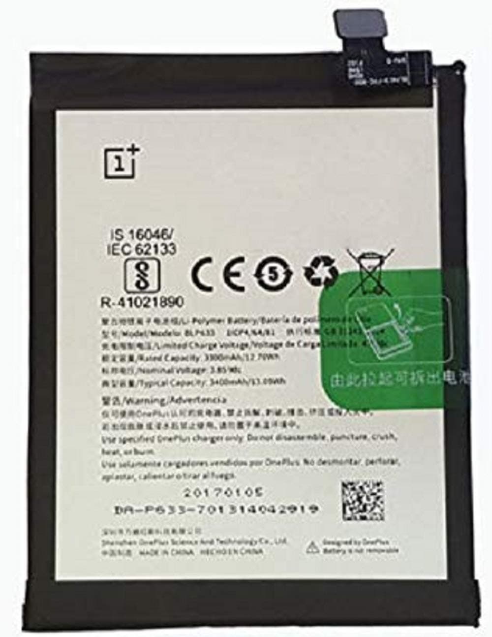 Original Replacement Battery for OnePlus OnePlus 3T Three T A3010 BLP633 Tool Set