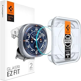 GLAStR EZ Fit for Samsung Galaxy Watch ULTRA 47mm Tempered Glass Screen Protector with Auto Align install kit - [2 Pack]