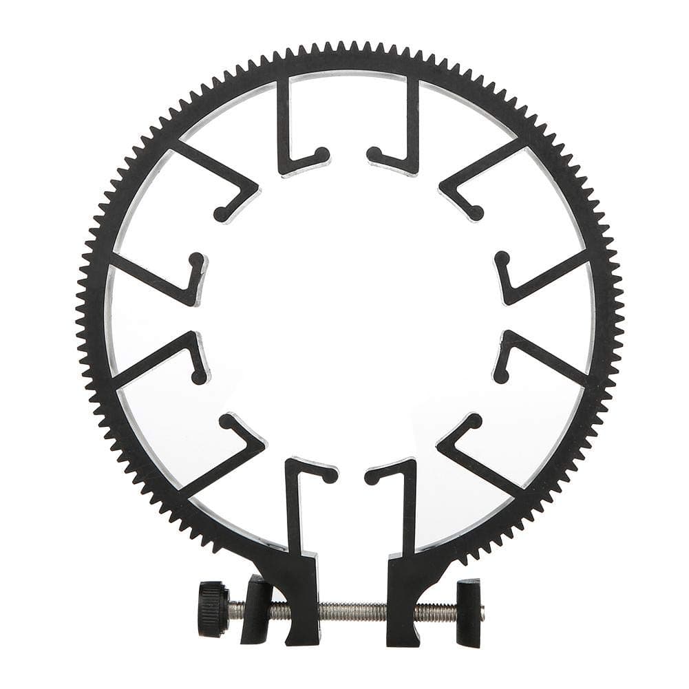 Adjustable Follow Focus Ring Set, Plastic Adjustable Zoom Focusing Ring Follow Focus Gear Accessory for 55-65mm DSLR Lens Compatible with Various Lenses